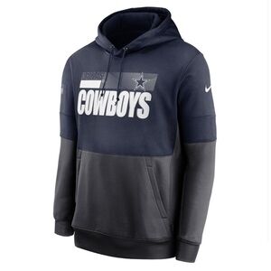 Nike Navy and Gray Cowboys Hoodie